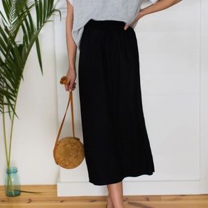 Emerson Fry drawstring black skirt
